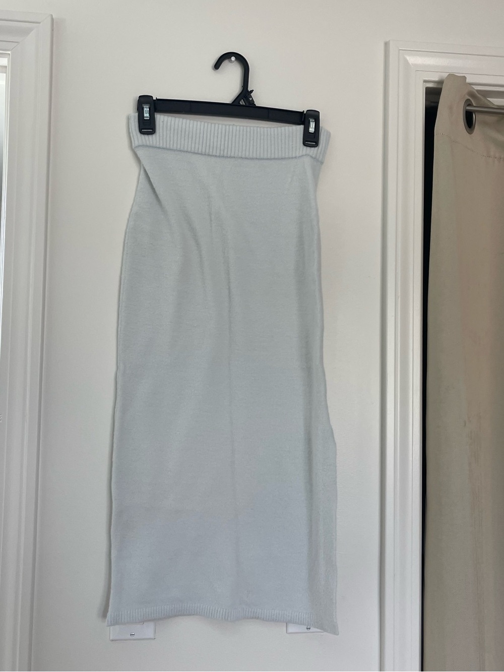 Express Light Blue Knit Midi Skirt Size XS